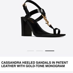 YSL Cassandra heeled sandal